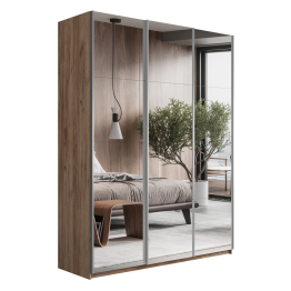 Шкаф-купе Широкий Прайм 3-х дверный Зеркала/Доводчики 240х57х230
