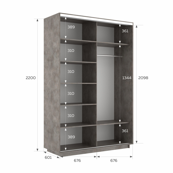 Шкафы-купе 2-х дверные, Шкаф-купе Экспресс 2-х дверный Фотопечать Шелк Стекла 140х60х220
