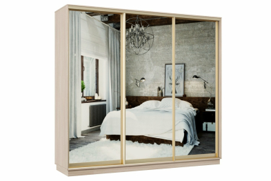 Шкаф-купе Премьер 56 Ясень шимо светлый