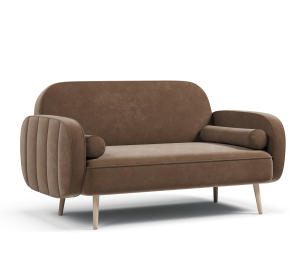 Диван прямой нераскладной Бержер, велюр