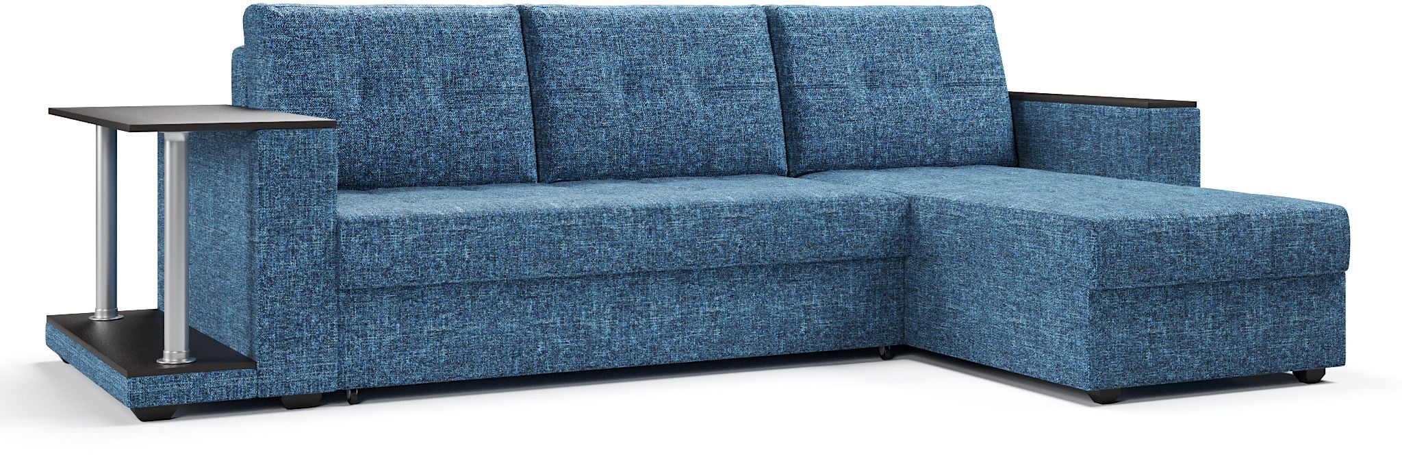 Диваны угловые в гостиную, Диван-кровать угловой со столом Атланта Классик 145 , рогожка