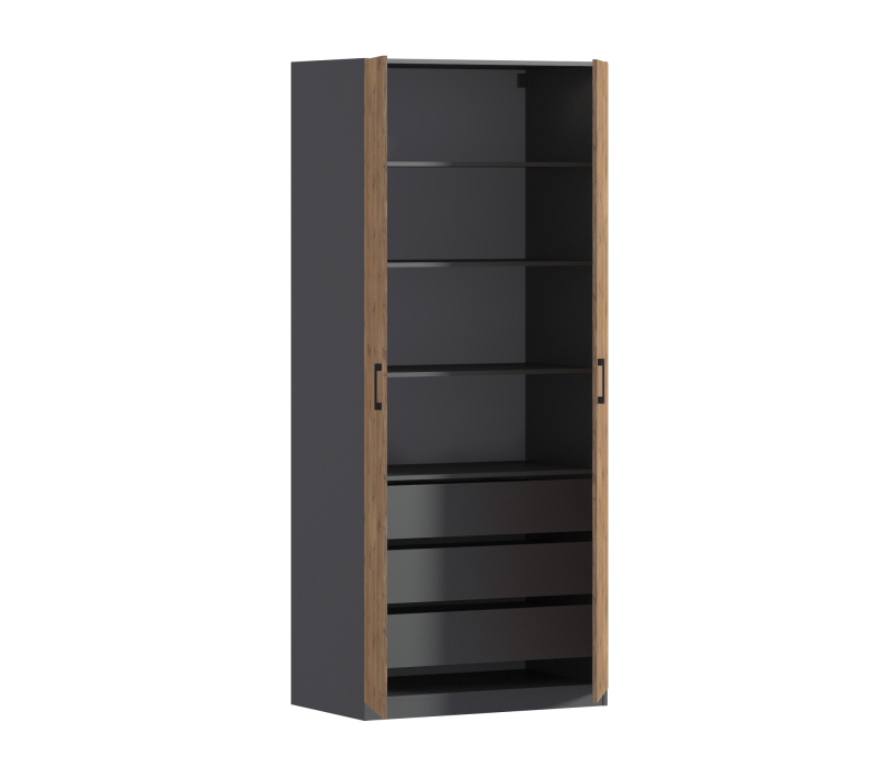 Спальня, Шкаф двухдверный Макс 1000 мм, вариант №5 (ЛДСП)