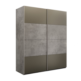 Шкаф-купе Эста 2-х дверный ДСП/Стекла хаки/Доводчик 180х66х240