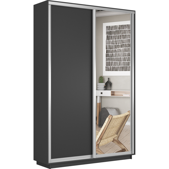 Шкафы-купе 2-х дверные, Шкаф-купе Экспресс Медиум дуо 2200 x 1200 x 450