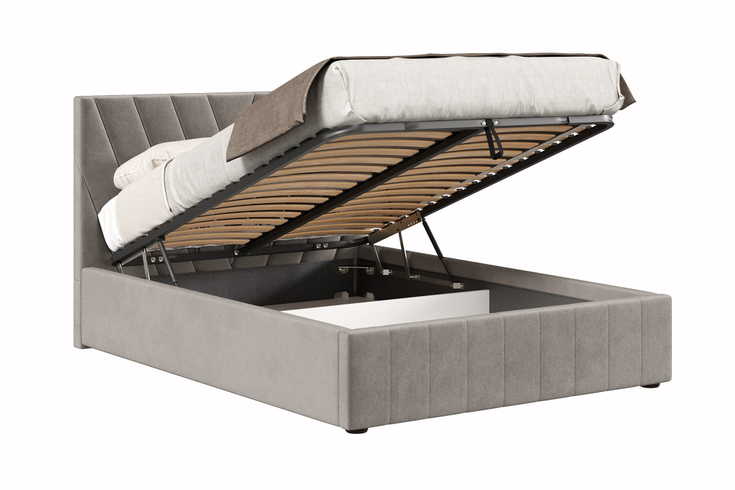 Мягкая кровать, Кровать Палермо 1200 с подъёмным механизмом, велюр