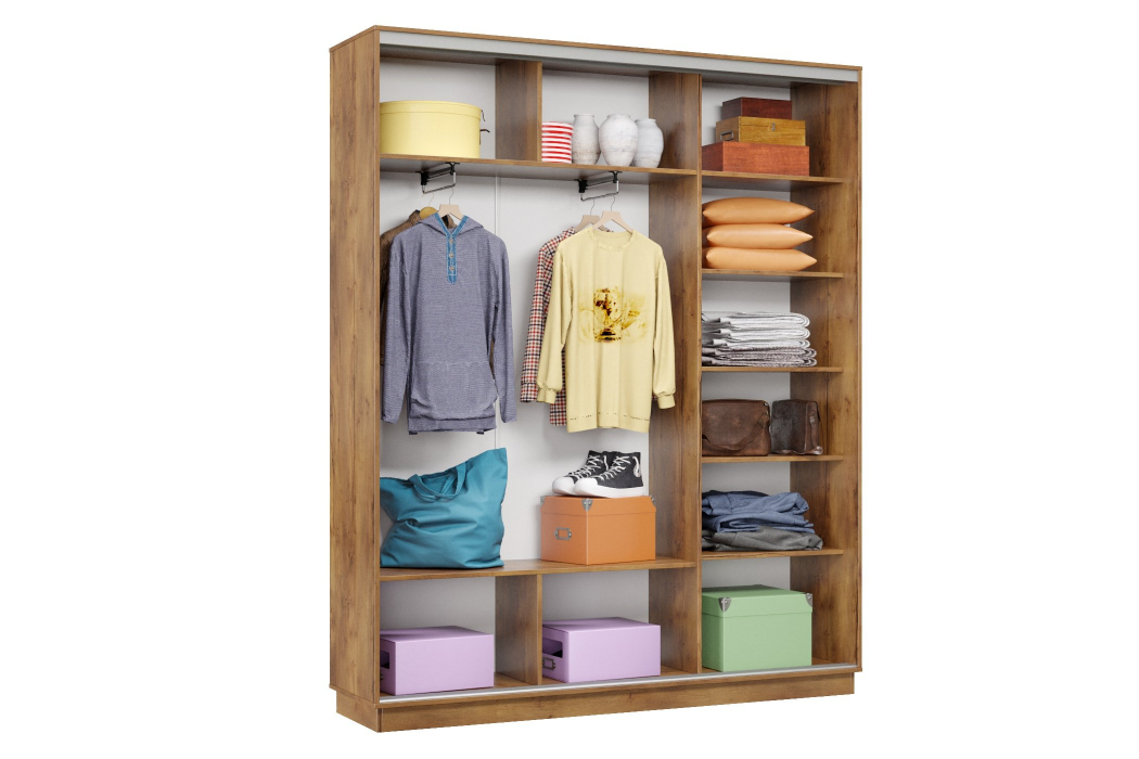 Шкафы-купе 3-х дверные, Шкаф-купе Премьер Лайт 23 (11;11;11) трехдверный