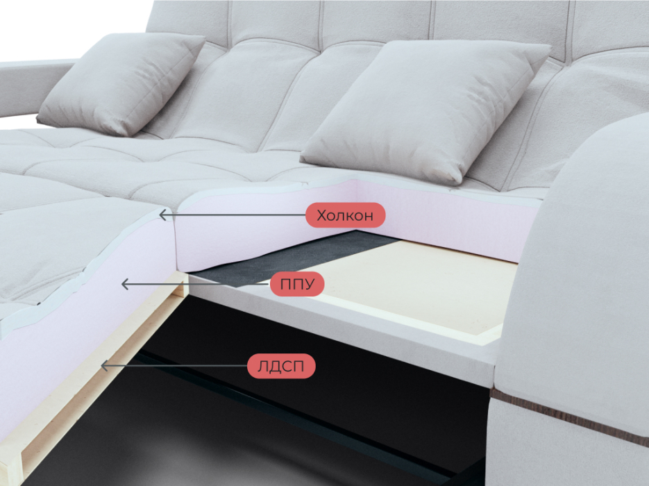 Диваны модульные, Модульный диван Майами-2,венеция,велюр