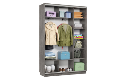 Шкаф-купе Премьер Лайт 09 (05;05) двухдверный