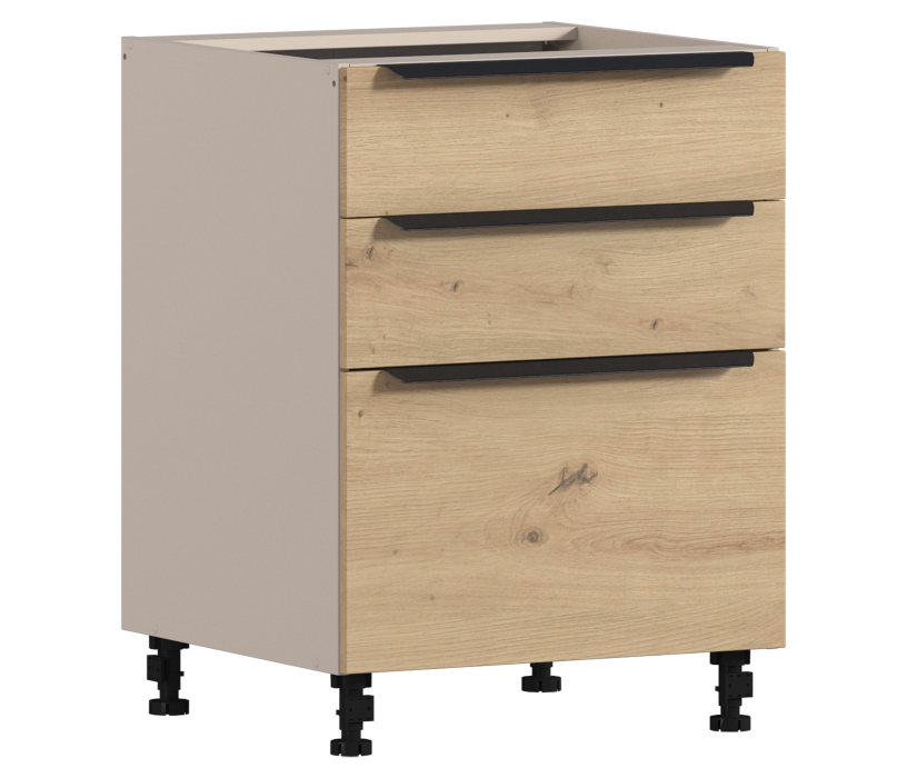 Лофт, Лофт стол 3 ящ 60х82 см