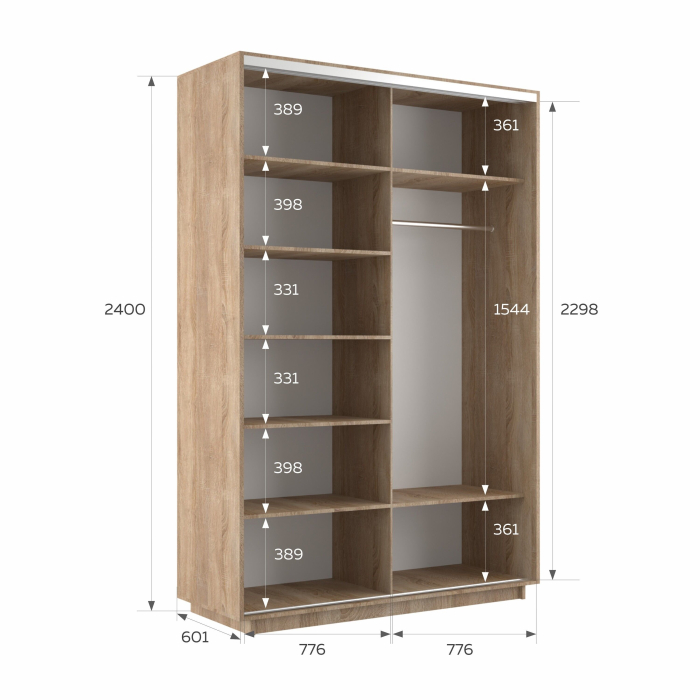 Шкафы-купе 2-х дверные, Шкаф-купе Экспресс 2-х дверный Фотопечать Шелк Стекла 160х60х240