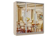 Шкафы-купе 3-х дверные, Шкаф-купе Премьер Лайт 55 (11;11;11) трехдверный