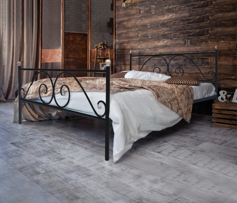 Кованые кровати, Кованая кровать Анталия 1.8 с двумя спинками