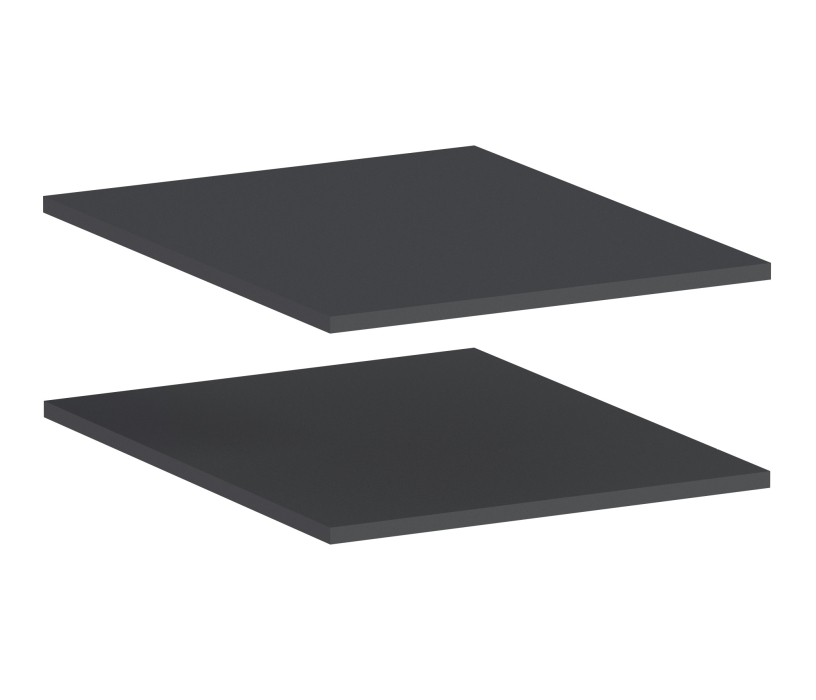 ГАРДЕРОБНЫЕ МАКС, Макс СБ-3227 Полки 500 Диамант серый (2шт) (опция)