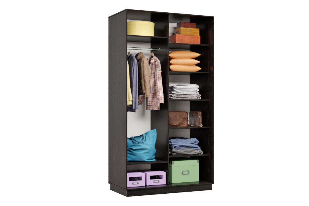 Шкафы-купе, Шкаф-купе Премьер Лайт 02 (08;08) двухдверный