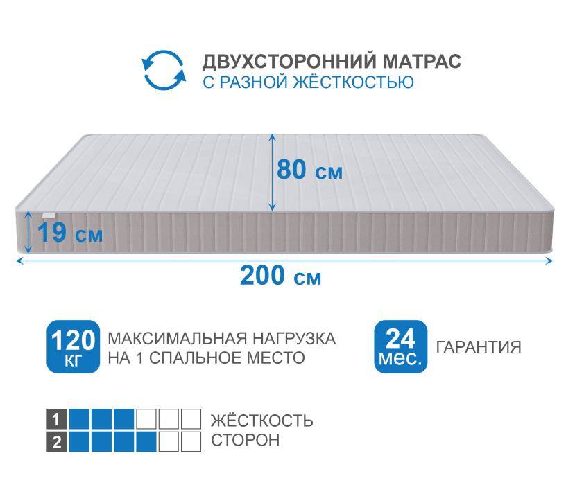 800 x 2000, Матрас Тропикана-Феникс 800х2000