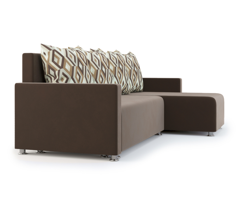 Диваны угловые в гостиную, Угловой диван-кровать Челси, велюр