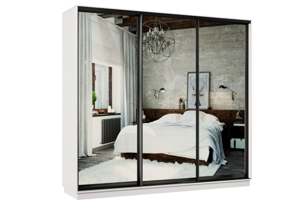 Шкафы-купе, Шкаф-купе Премьер 57 белый