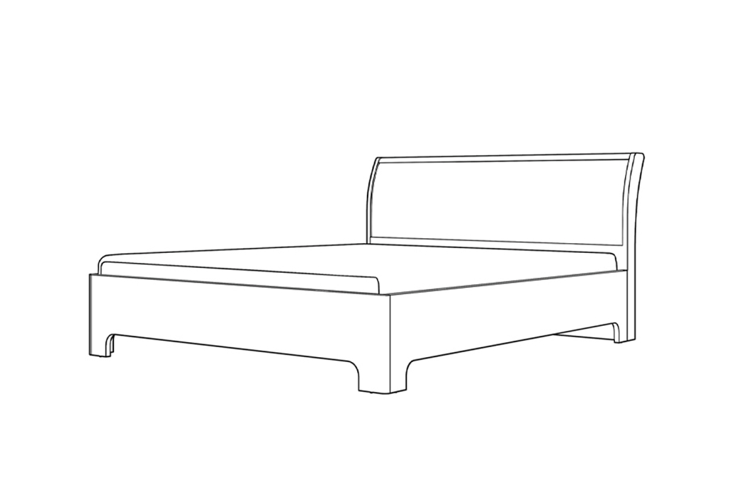 Кровати с мягким изголовьем, Кровать-3 с ортопедическим основанием Парма НЕО, 900, лиственница темная, экокожа дила