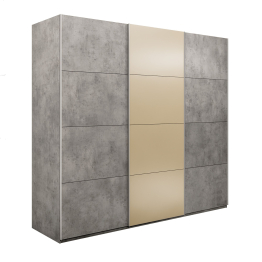 Шкаф-купе Эста 3-х дверный ДСП/Стекла фисташка/Доводчик 240х66х240