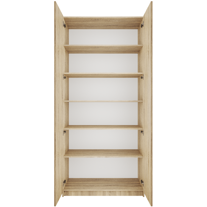 Шкафы двухстворчатые, Шкаф распашной Локер 2-х дверный с полками