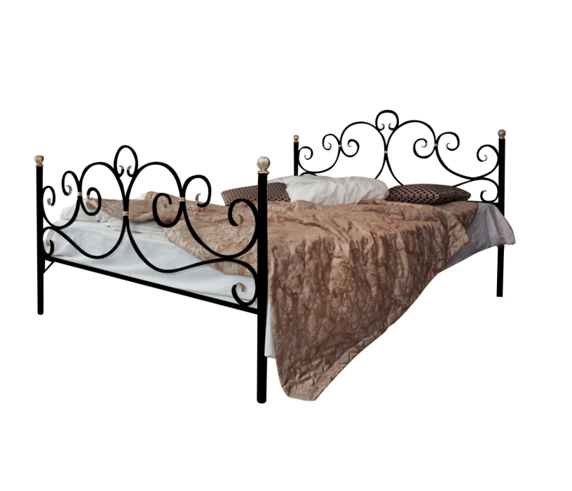 Кованые кровати, Кованая кровать Флоренция 1.6 с двумя спинками
