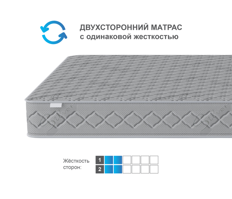 Кровати 90 см, Кровать Мамбо СБ-2871 с матрасом Боннет 90х200, дуб сонома/белый