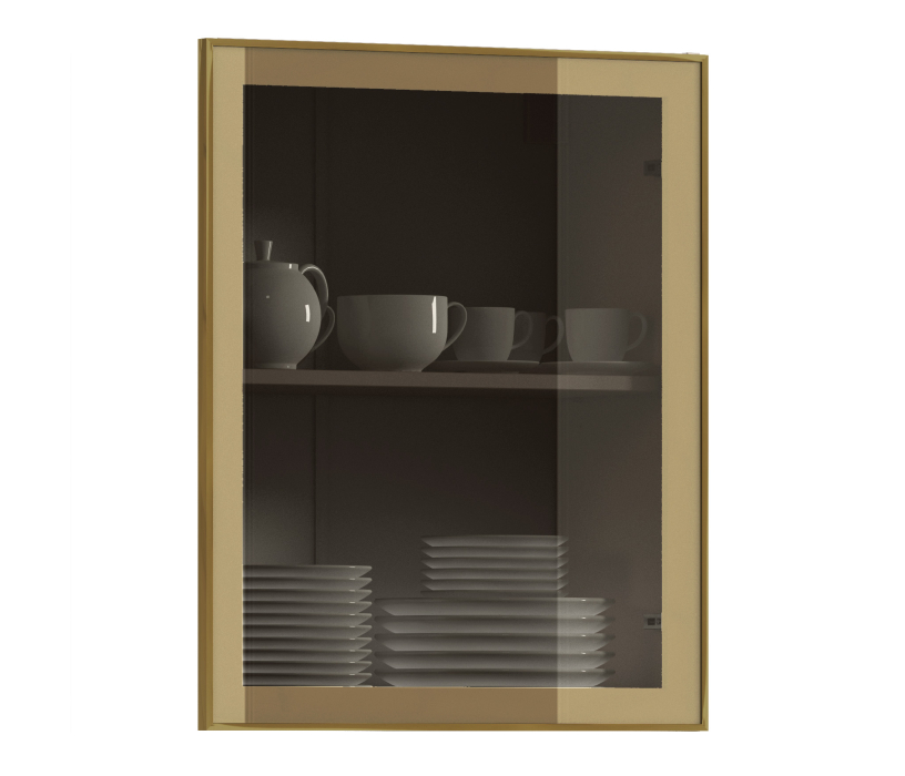 Фасады, Регина ФВА-60 витрина Золото кварцевый/стекло Бронза АРИСТО