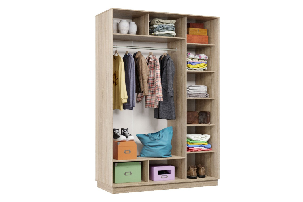 Шкафы-купе 2-х дверные, Шкаф-купе Премьер 10 двухдверный фасады Медиум, вставка бронза