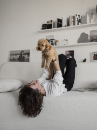 Бескаркасный диван Бабл,букле