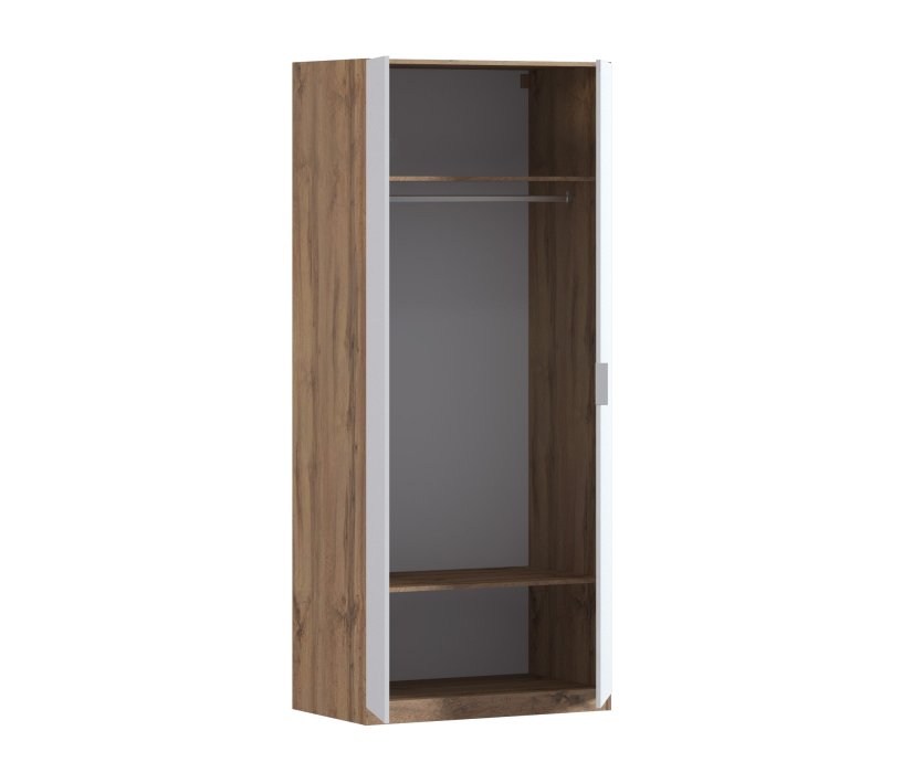 В спальню, Шкаф двухдверный Макс 1000 мм, вариант №1 (ЛДСП, корпус дуб вотан)