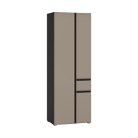 Для одежды, Шкаф комбинированный Сидней 13.18, антрацит, веллюто капучино