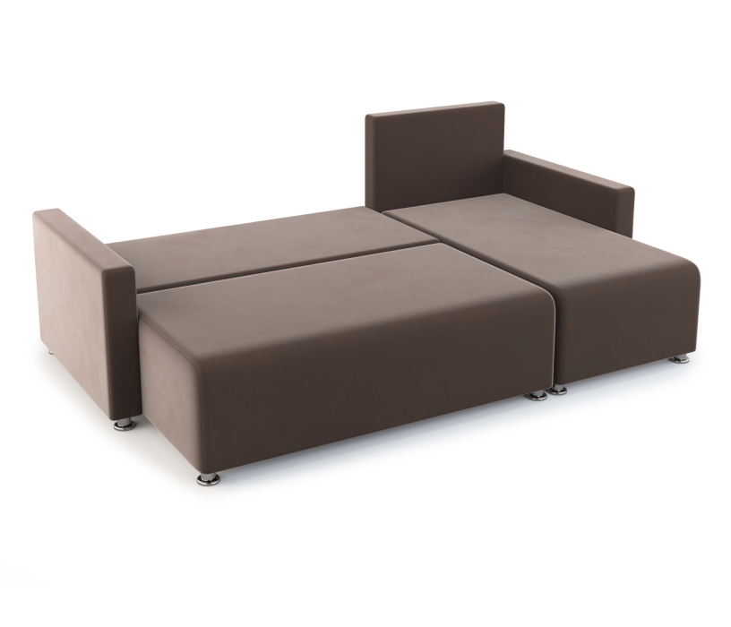 Диваны угловые в гостиную, Угловой диван-кровать Челси, велюр