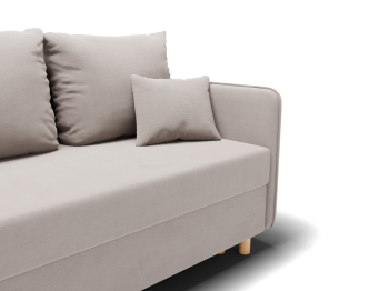 Прямой диван Санти,еврокнижка,велюр