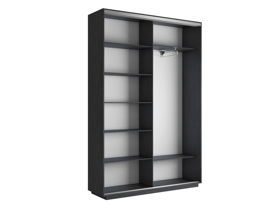 Шкафы-купе 2-х дверные, Шкаф-купе Экспресс Медиум дуо 2200 x 1600 x 450