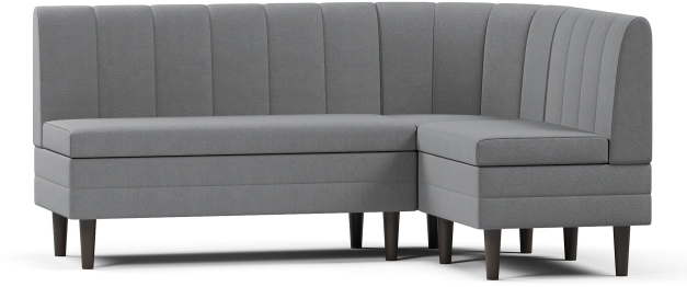 Кухонный угловой нераскладной диван Кетла, велюр