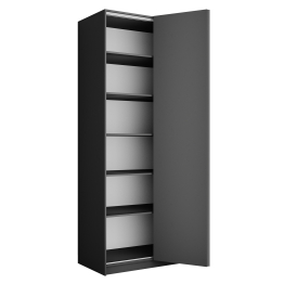 Шкаф складной Е1 Локер ("Гармошка" с системой Push to Move/Правый)101х52,5х220 см, с полками