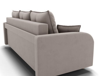 Прямой диван Генри,еврокнижка,велюр