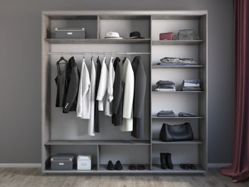 Шкаф-купе Экспресс 3-х дверный Фотопечать Квадрат Стекла 210х60х240