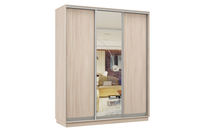 Шкаф-купе Премьер Лайт 26 (02;01;02) трехдверный