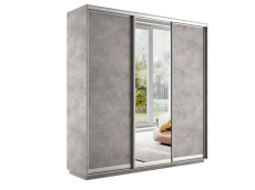 Шкафы-купе, Шкаф-купе Экспресс Медиум (1 зеркало) трио 2400 x 2400 x 600