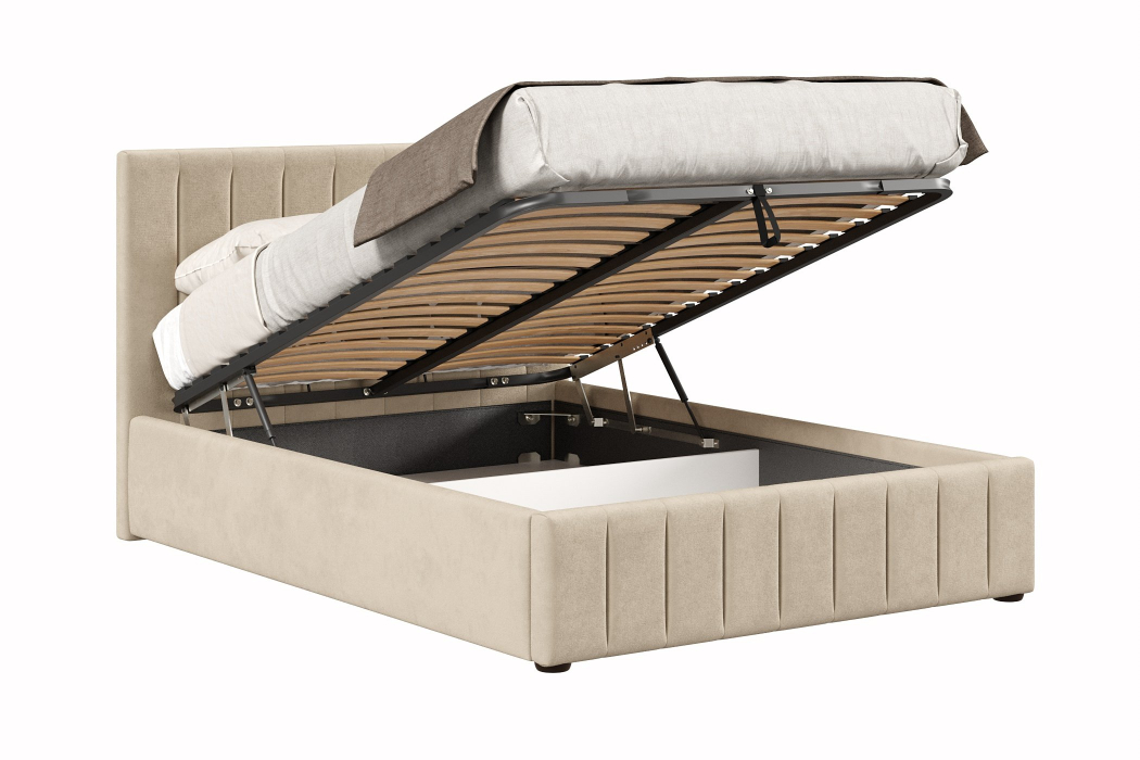 Мягкая кровать, Кровать Верона 1400 с подъёмным механизмом