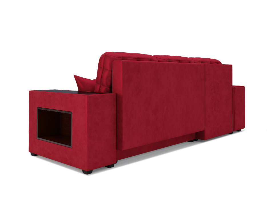 Диваны угловые в гостиную, Угловой диван Магерит левый угол, вельвет (бархат)