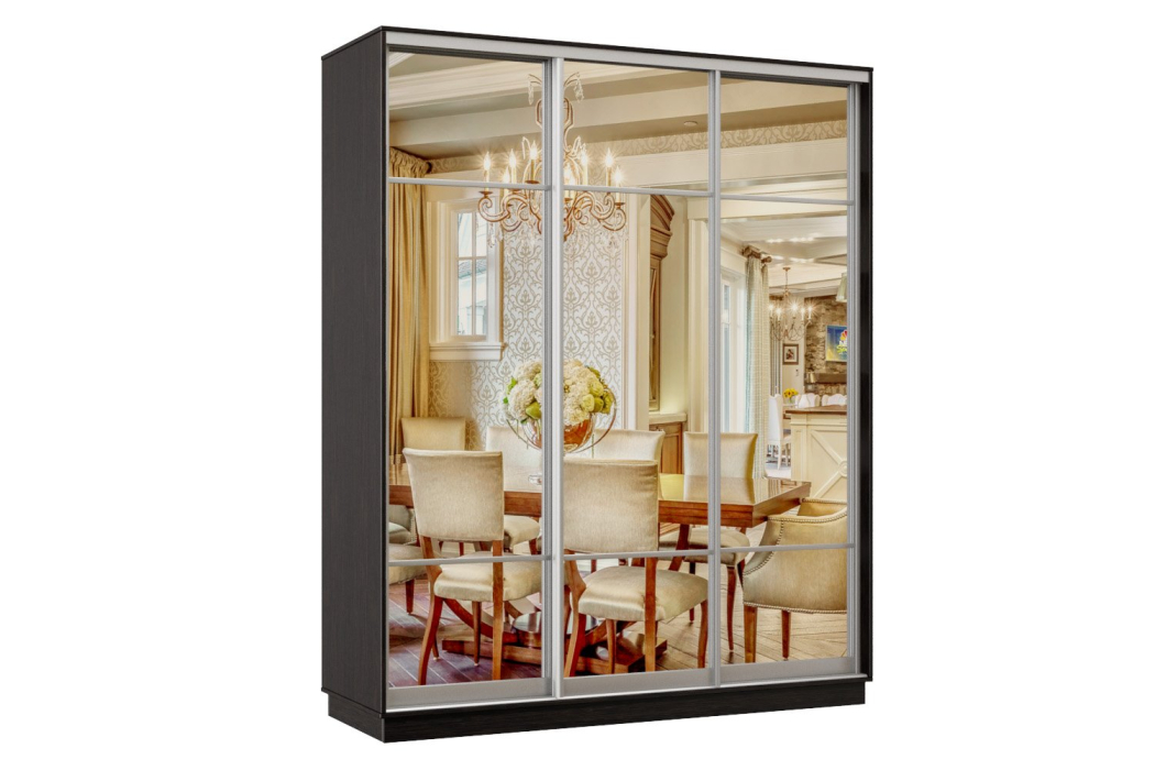 Шкафы-купе 3-х дверные, Шкаф-купе Премьер Лайт 36 (11;11;11) трехдверный