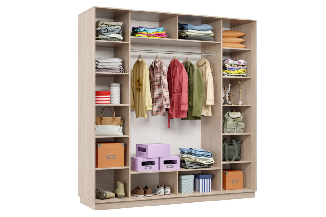 Шкафы-купе, Шкаф-купе Премьер 34 (15;15;15) трёхдверный