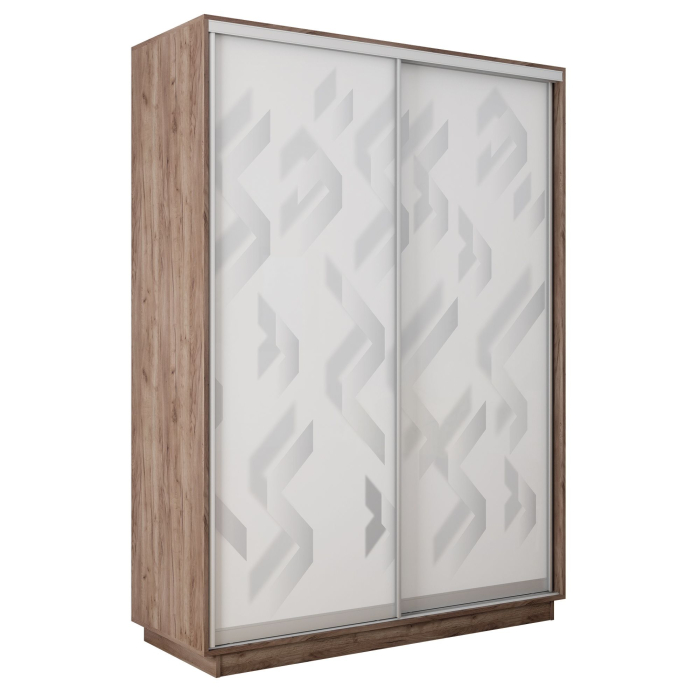 Шкафы-купе 2-х дверные, Шкаф-купе Экспресс 2-х дверный Фотопечать Ленты Стекла 160х45х220