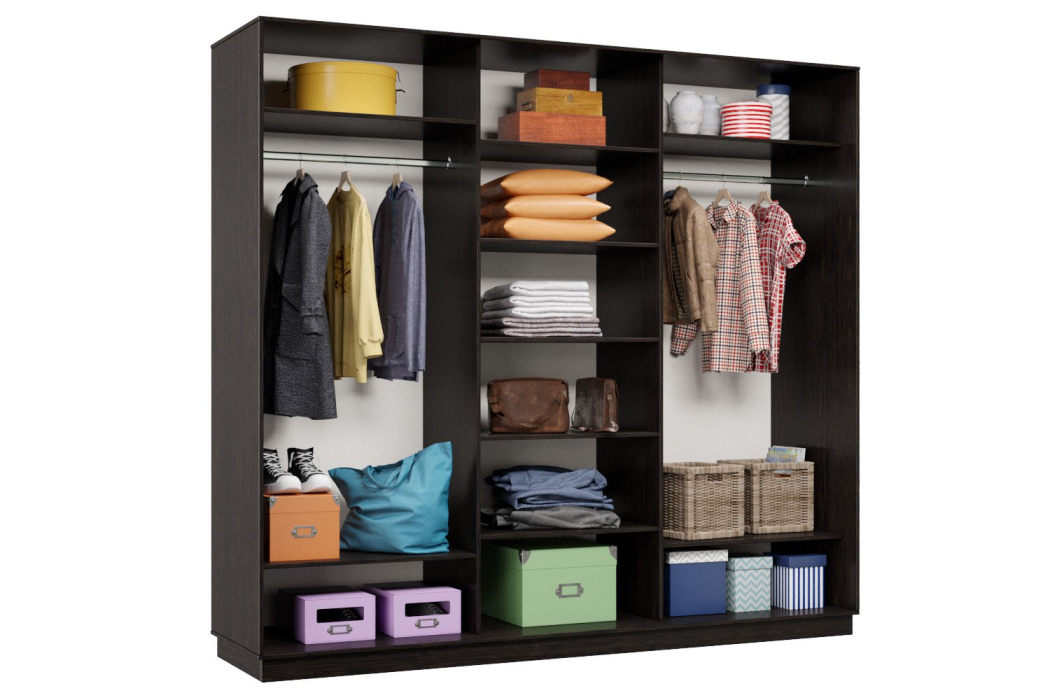 Шкафы-купе, Шкаф-купе Премьер 54 (14;14;14) трёхдверный