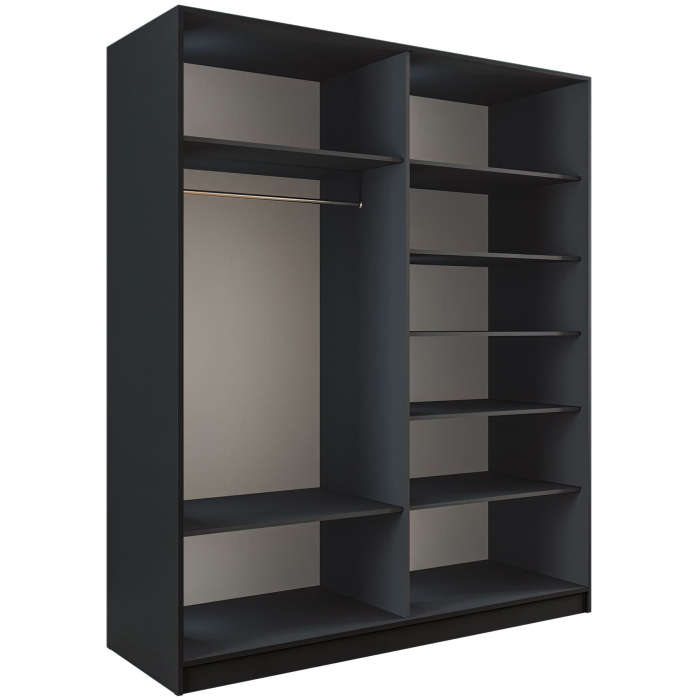 Шкафы-купе 2-х дверные, Шкаф-купе Эста 2-х дверный ДСП/Стекла хаки/Доводчик 160х66х240