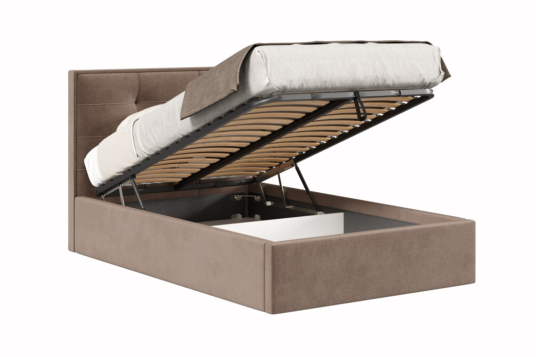 Мягкая кровать, Кровать Римини 1200 с подъёмным механизмом