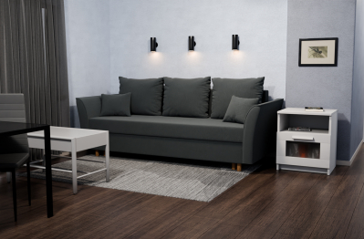 Прямой диван Мелодия,еврокнижка,велюр