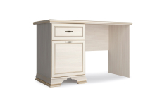 Прямые, Стол письменный Сиена 1200, бодега белый/патина золото	